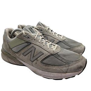 New Balance 990v5 Mens 12 Made In USA Grey Athletic Casual Shoes - M990GL5